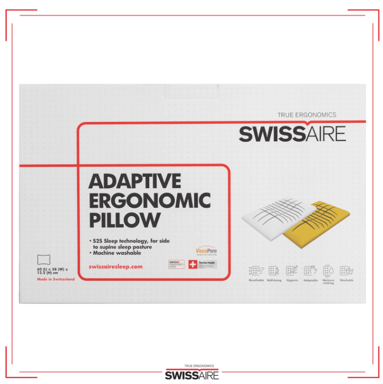 SwissAire Adaptive Ergonomic Pillow