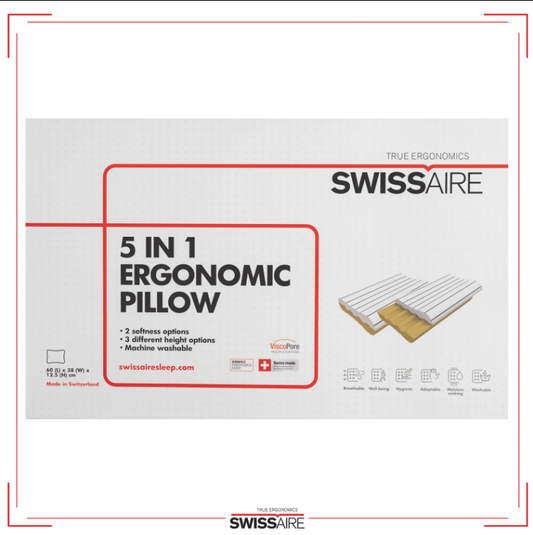 SwissAire 5 in 1 Ergonomic Pillow