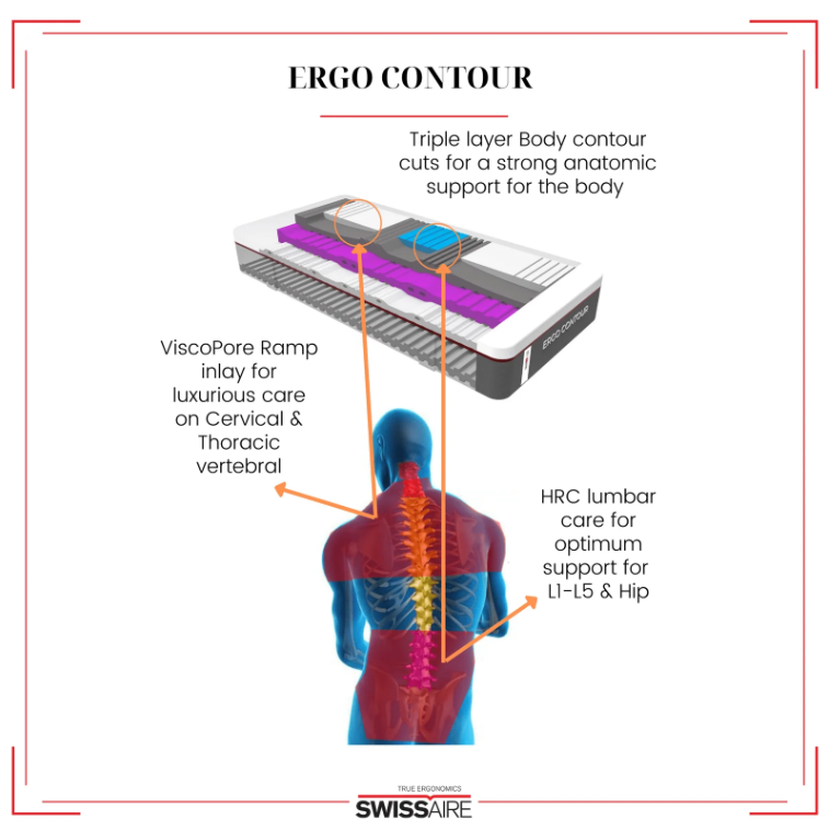 SwissAire Ergo Contour Mattress